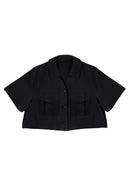 Resort Sheer Pocket Shirt 輕透口袋襯衫-Black