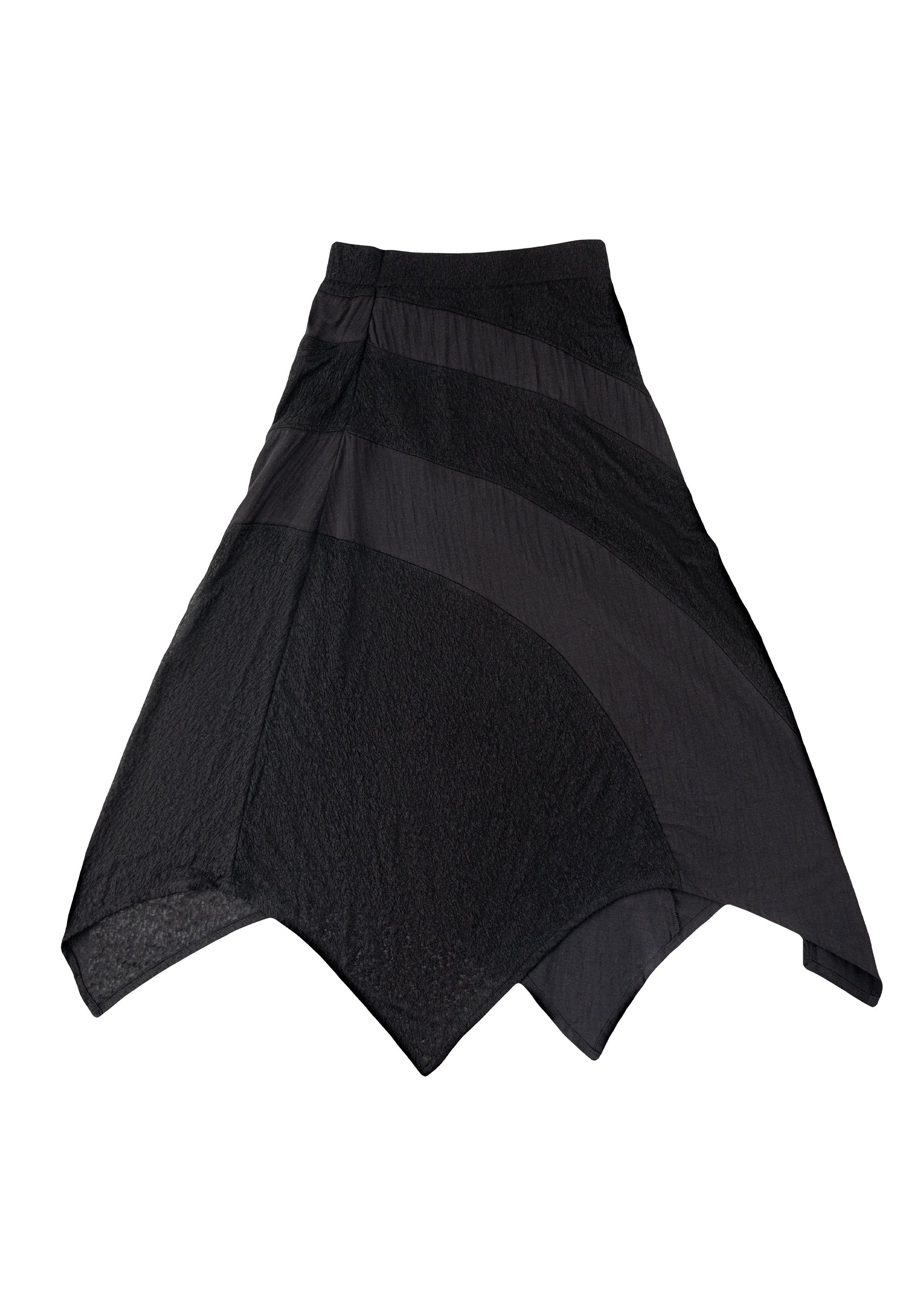 Wrap Midi Drape Skirt 垂墜中長裙 - Black