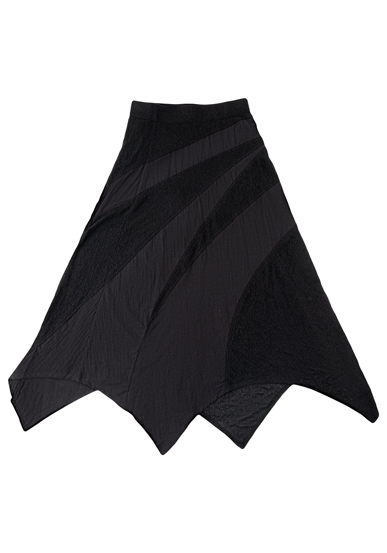 Wrap Midi Drape Skirt 垂墜中長裙 - Black