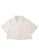 Resort Sheer Pocket Shirt 輕透口袋襯衫-White