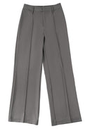 Fluid Pleated Trousers 中腰打褶長褲-Gray