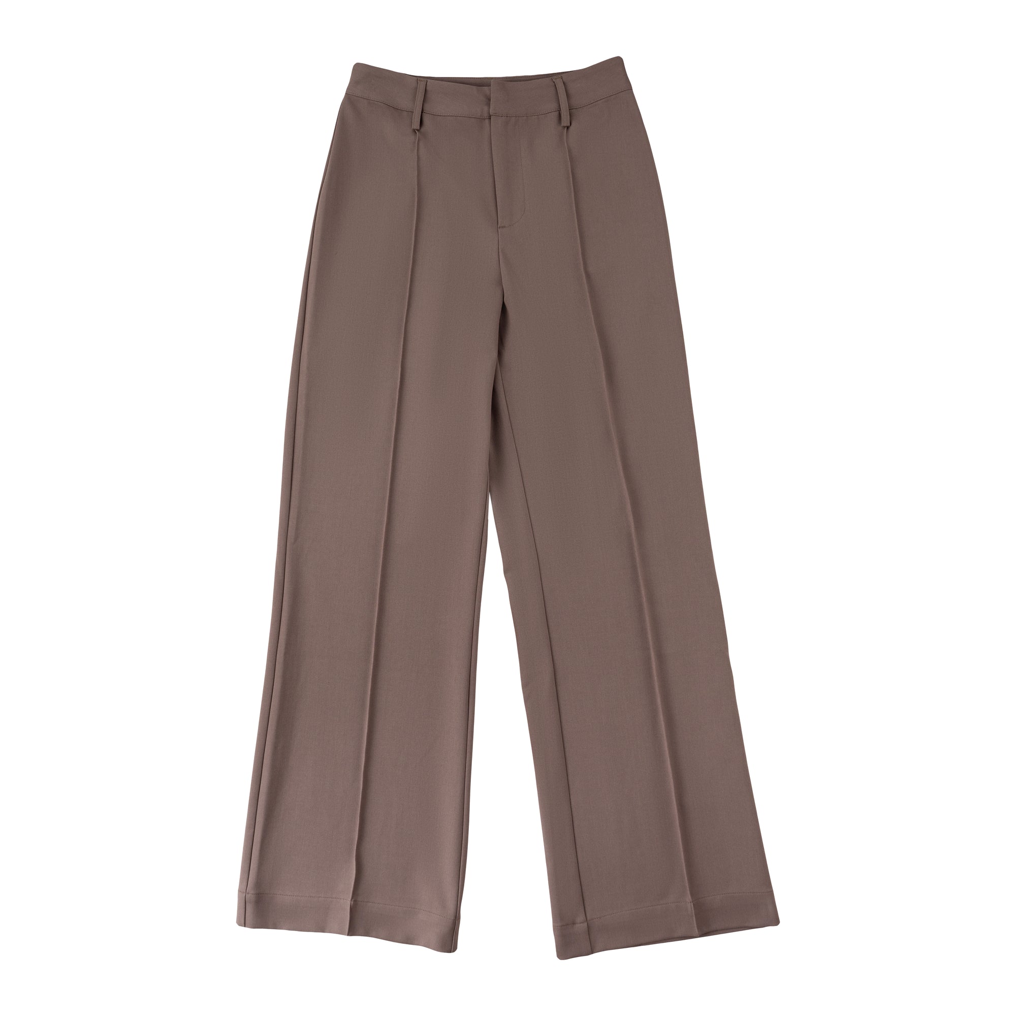 Fluid Pleated Trousers 中腰打褶長褲 - Mocha Gray