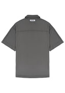 Jacquard Zip Shirt 緹花針織Polo衫-Gray