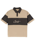 Striped Logo Polo Shirt 條紋logo Polo 衫 - KHAKI