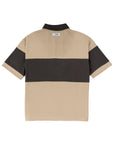 Striped Logo Polo Shirt 條紋logo Polo 衫 - KHAKI