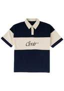 Striped Logo Polo Shirt 條紋Logo Polo衫-Navy