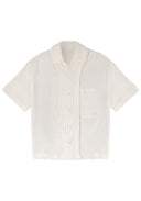 Layered Pocket Shirt 拼接口袋短袖襯衫-Beige