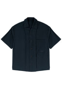 Layered Pocket Shirt 拼接口袋短袖襯衫-Navy