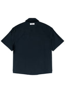 Layered Pocket Shirt 拼接口袋短袖襯衫-Navy