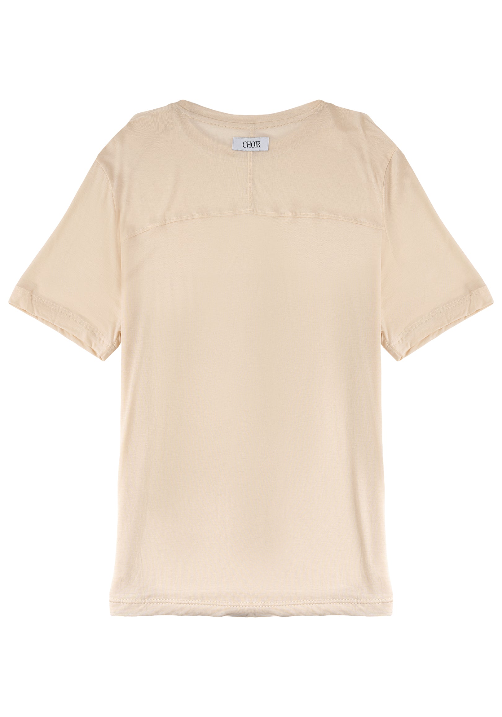 Minimal Logo Tee logo 短袖上衣 - BEIGE