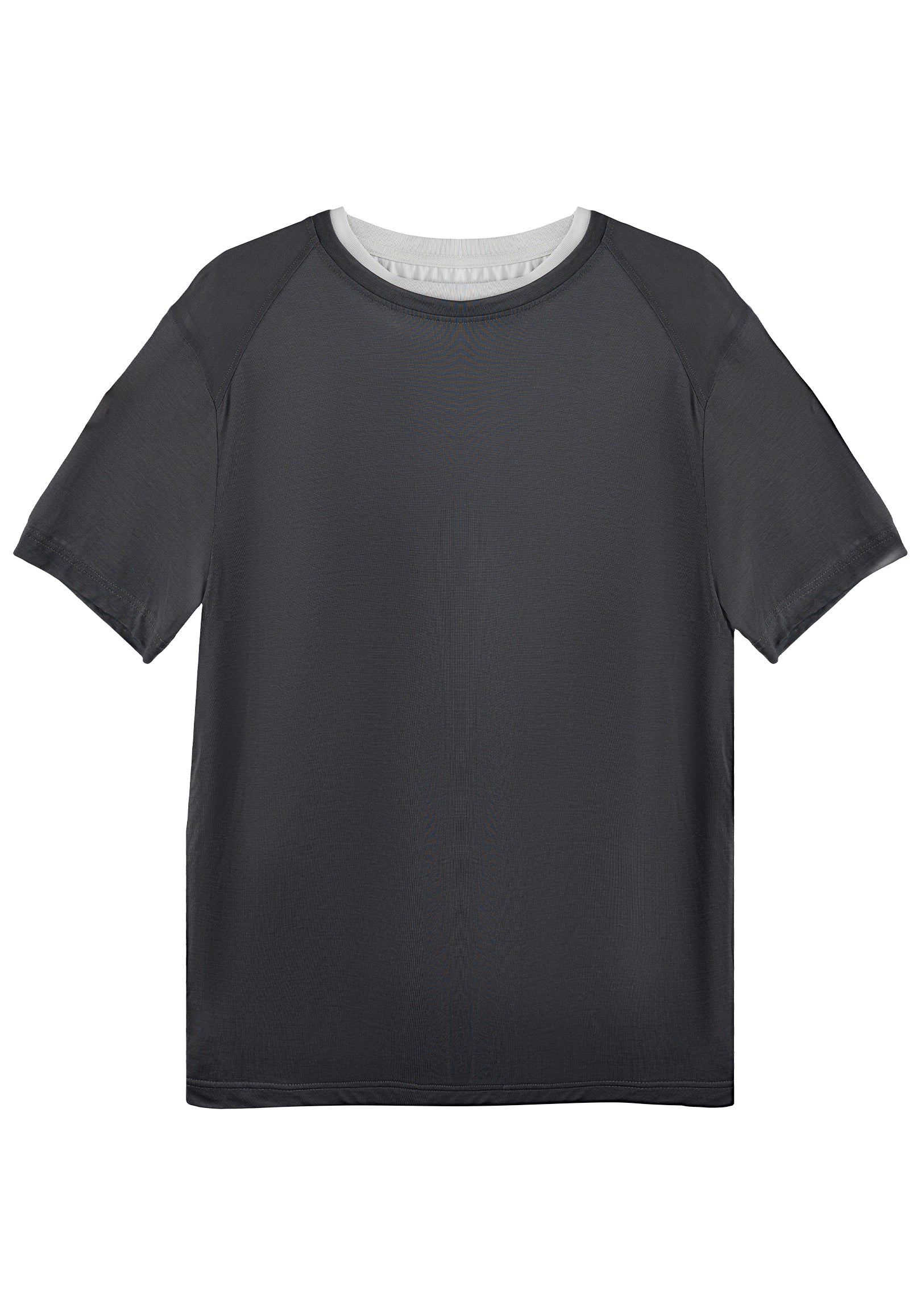 雙層疊穿上衣 Layered Top Set   (淺灰／炭灰)