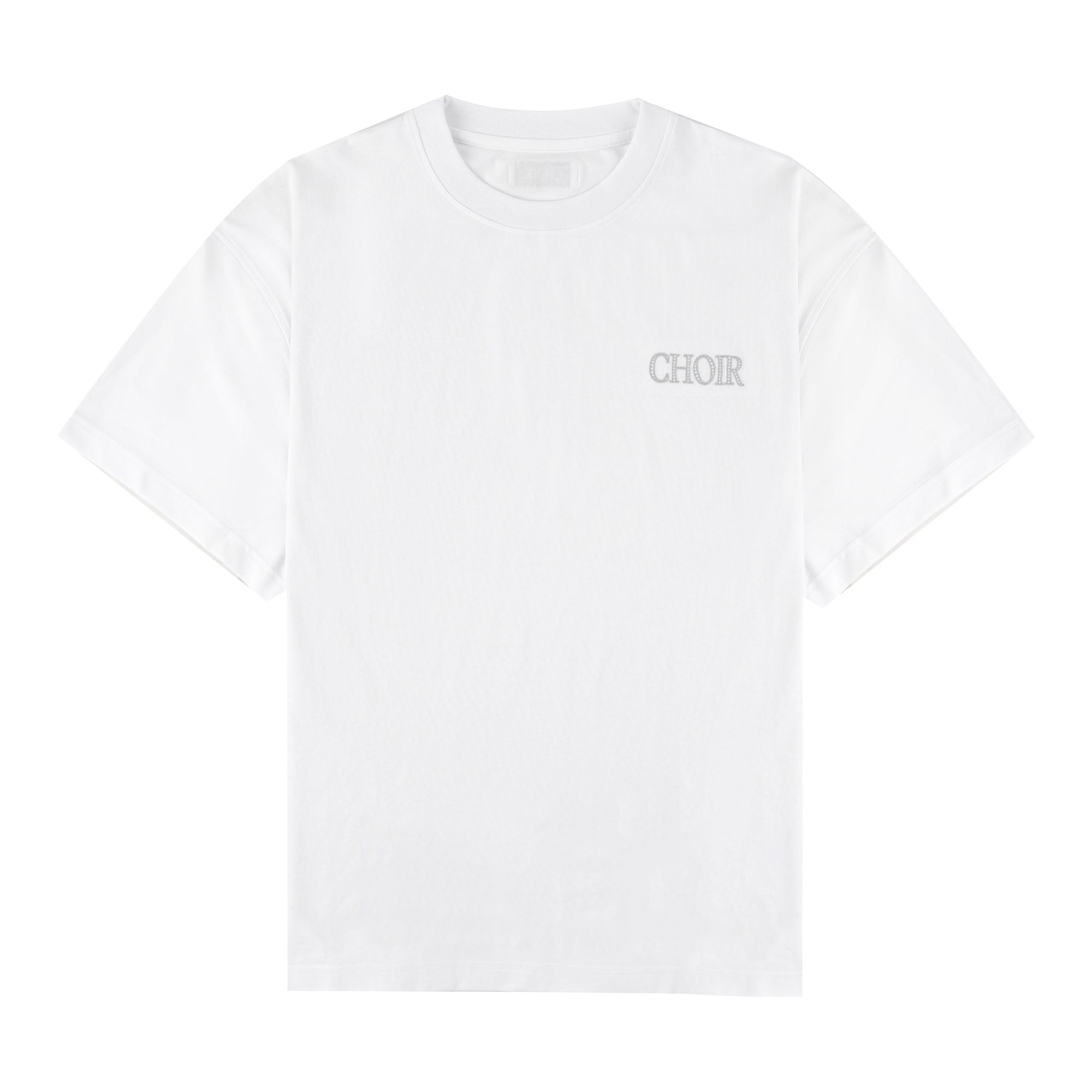 Choir Embroidery Logo Tee 刺繡Logo踢恤 - WHITE