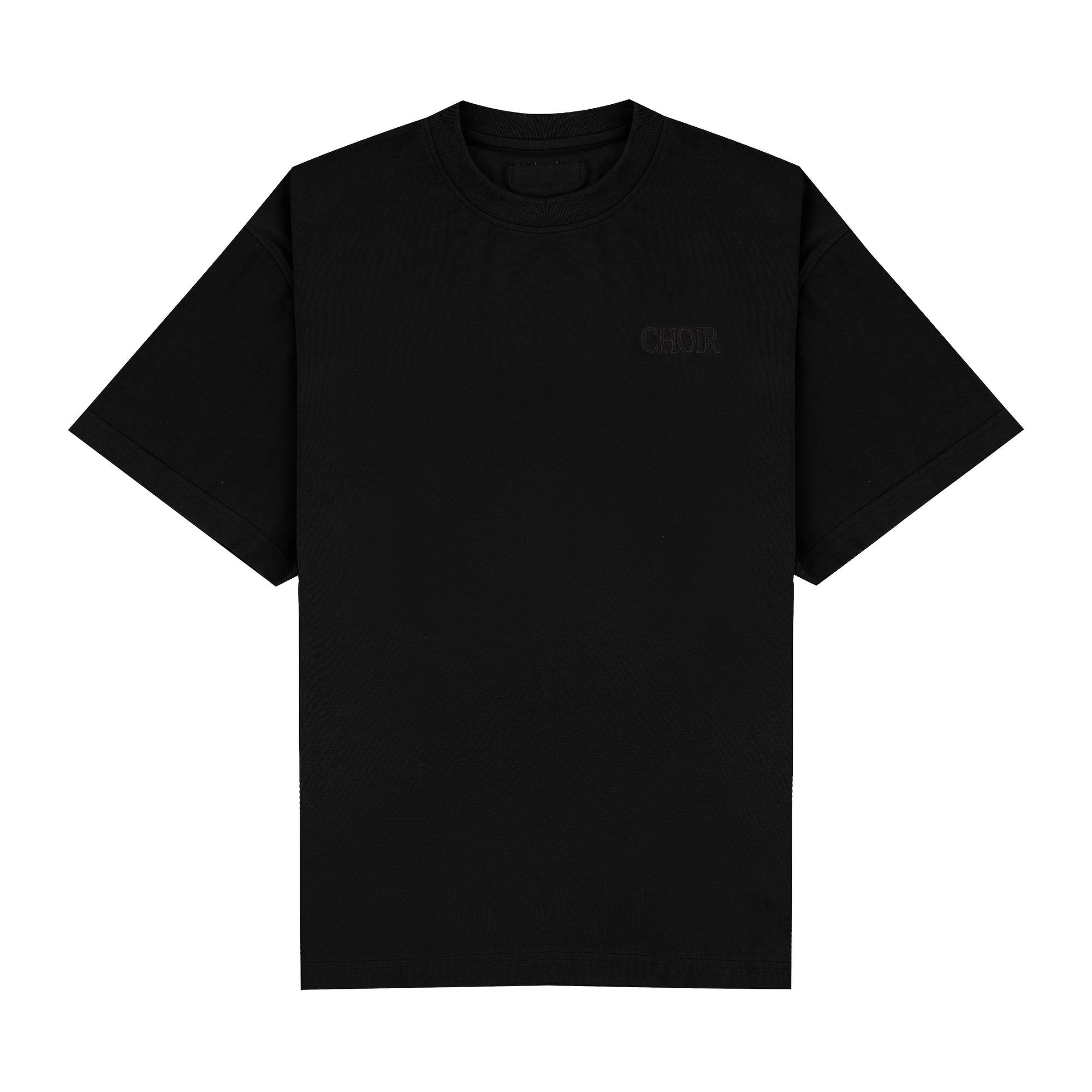 Choir Embroidery Logo Tee 刺繡Logo踢恤 - BLACK