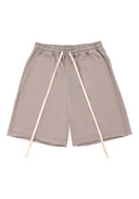 Double Layer Shorts 不收邊設計棉褲-Gray