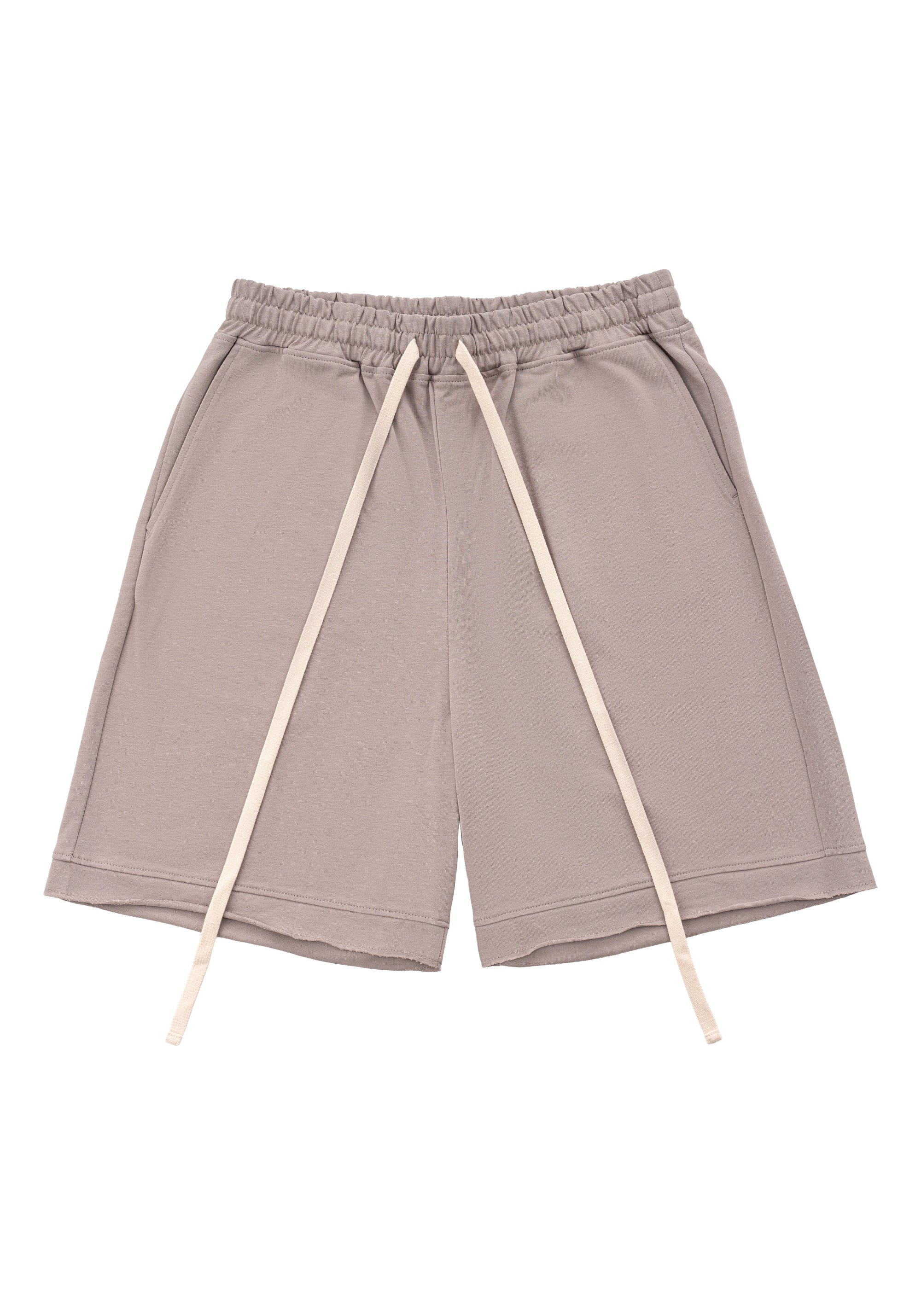 Double Layer Shorts 不收邊設計棉褲 - GREY