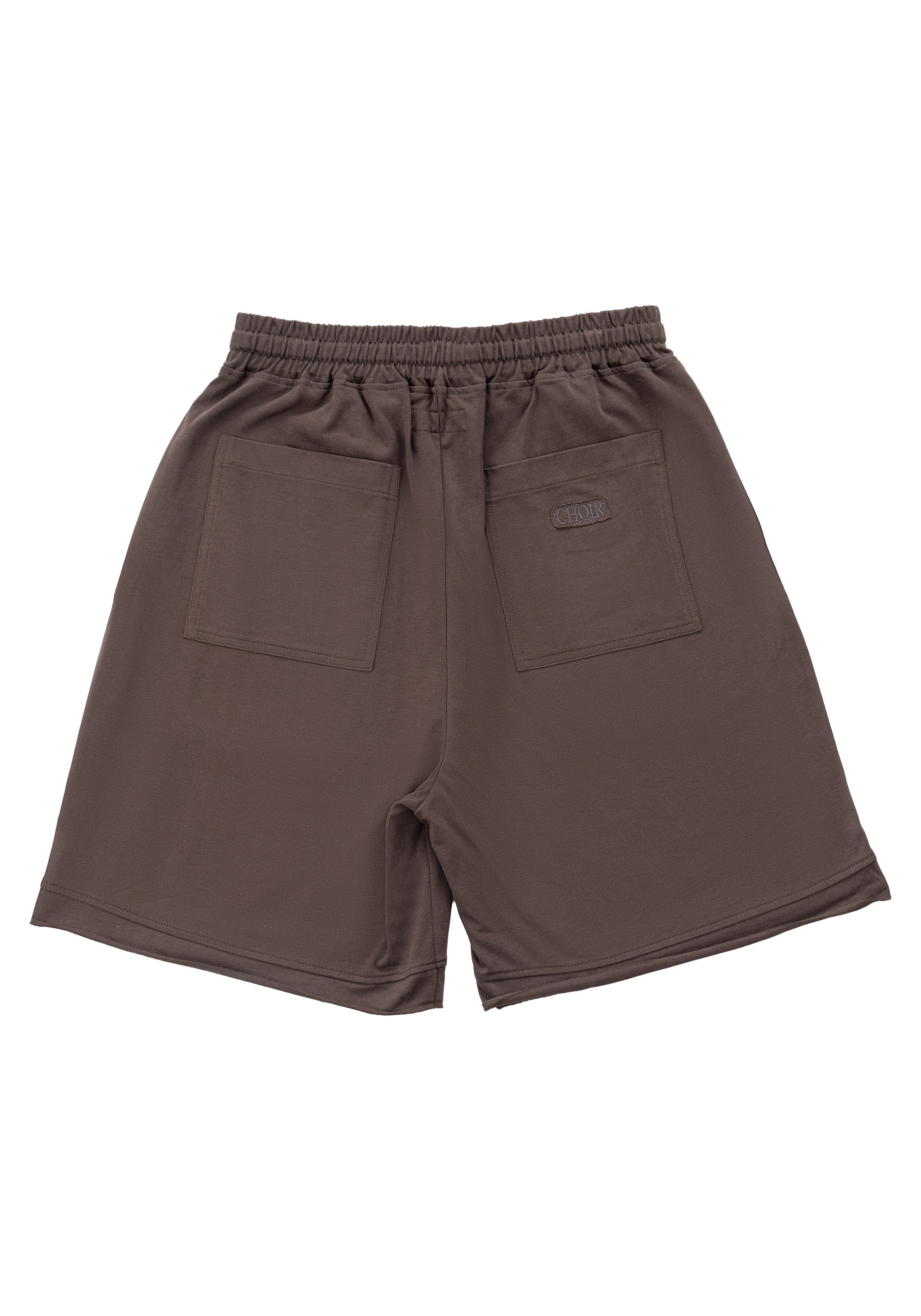 Double Layer Shorts 不收邊設計棉褲 - DARK GREY