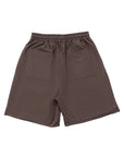 Double Layer Shorts 不收邊設計棉褲 - DARK GREY