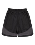 Panel Shorts 刺繡拼接休閒球褲 - BLACK