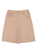 Logo Embroidary Shorts Logo刺繡七分短褲-Brown
