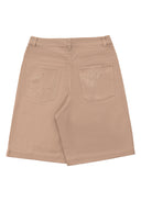Logo Embroidary Shorts Logo刺繡七分短褲-Brown
