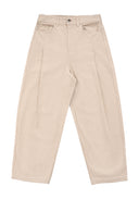 Balloon Pants 前打摺錐形褲-Beige