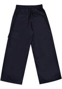 Panel Wide Pants 口袋造型直筒褲-Navy