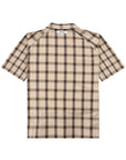 Panel Shirt 弧形剪裁格紋襯衫 - BROWN