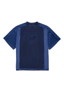 Mesh Tee 拼接刺繡球衣-Navy