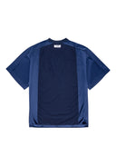 Mesh Tee 拼接刺繡球衣-Navy