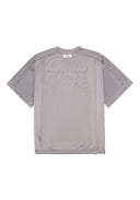 Mesh Tee 拼接刺繡球衣-Gray