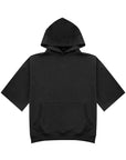 Half Hoodie 短袖連帽上衣 - Black