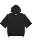 Half Hoodie 短袖連帽上衣 - Black