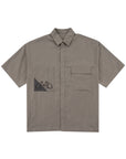 Pocket Shirt 口袋撞色刺繡襯衫 - GREY