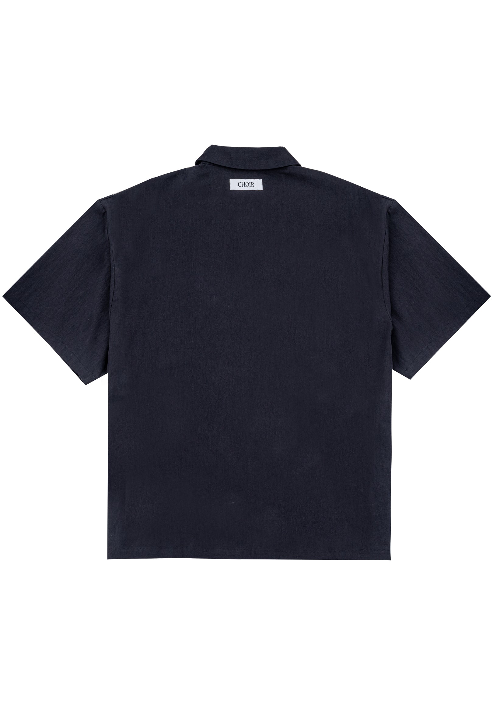 Pocket Shirt 口袋撞色刺繡襯衫 - NAVY