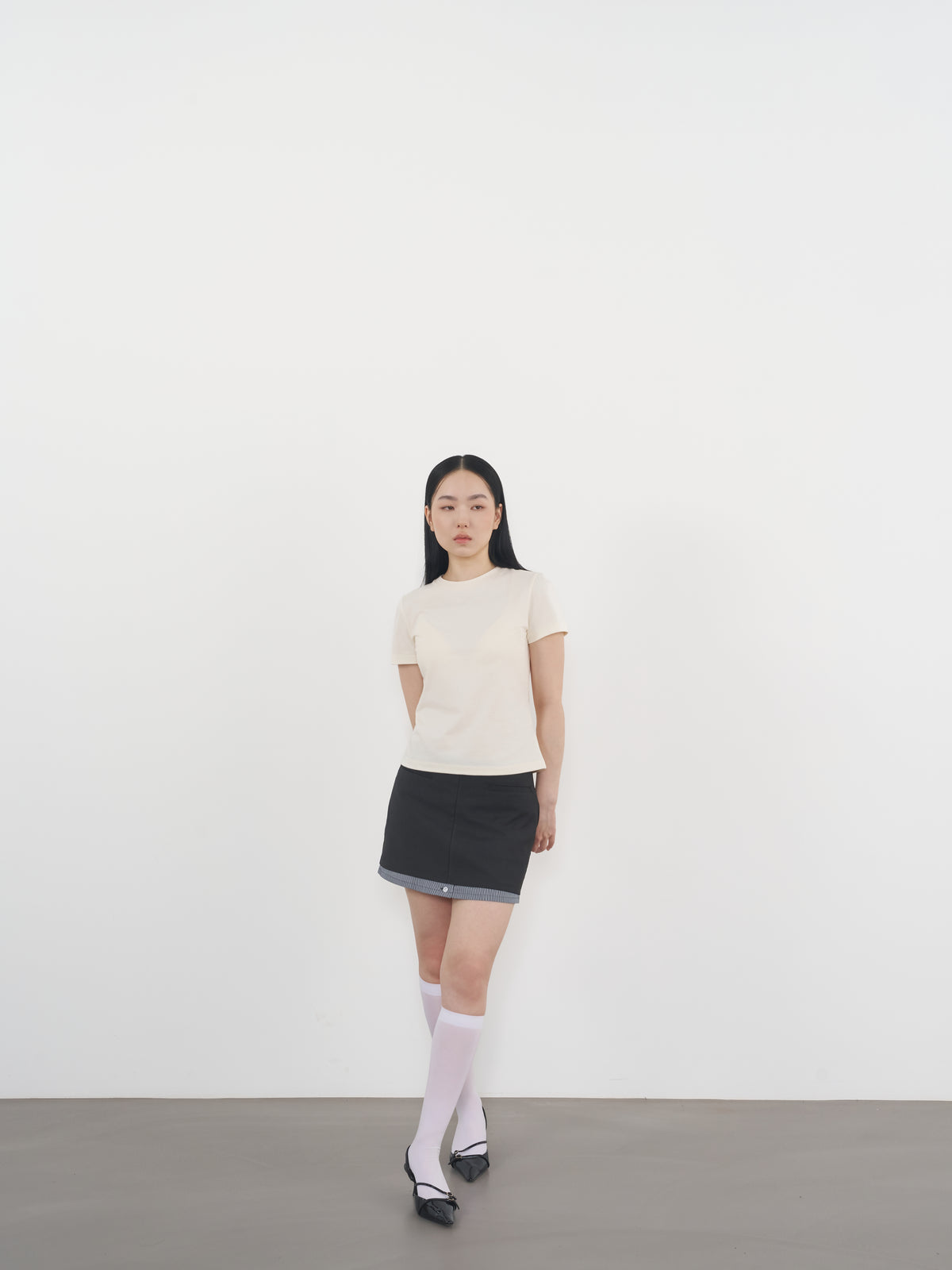 Logo T-Shirt  02 圓領品牌T恤-Beige