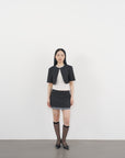 Two-Layer Skirt 雙層結構短裙-Gray