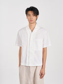 Layered Pocket Shirt 拼接口袋短袖襯衫-Beige