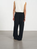 Sweat Pant 牛仔造型棉褲-Black