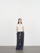 Raw-Edge Sweatpants 毛邊運動長褲-Navy