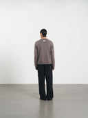 Zip Knit Cardigan 拉克蘭針織雙拉鍊外套-Gray