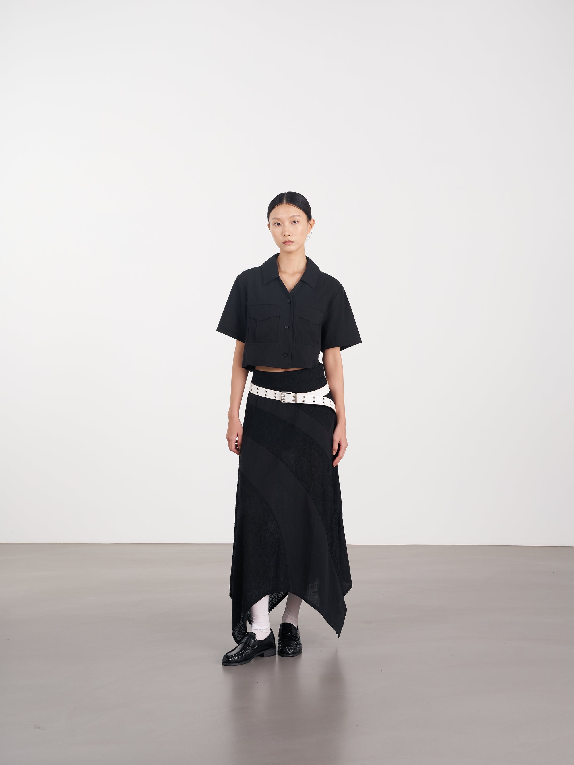 Resort Sheer Pocket Shirt 輕透口袋襯衫 - Black
