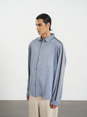 Stripe Long Shirt 休閒直條襯衫-Dark Gray