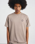 Choir Overlay Serif Monogram Logo Tee 圈型印花短袖踢恤 - BROWN