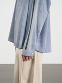 Stripe Long Shirt 休閒直條襯衫-Dark Gray