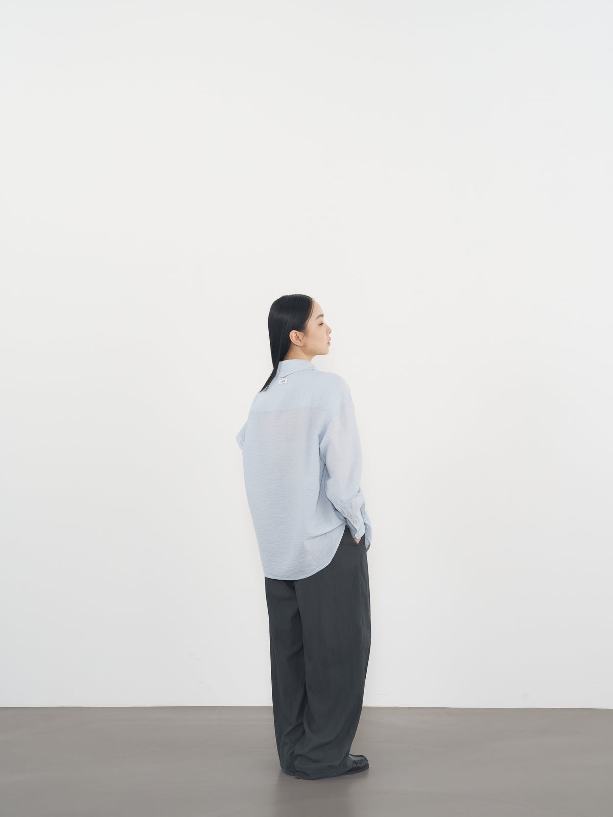 Structured Pocket Shirt 結構口袋襯衫-Blue