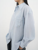 Structured Pocket Shirt 結構口袋襯衫-Blue