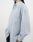 Structured Pocket Shirt 結構口袋襯衫-Blue
