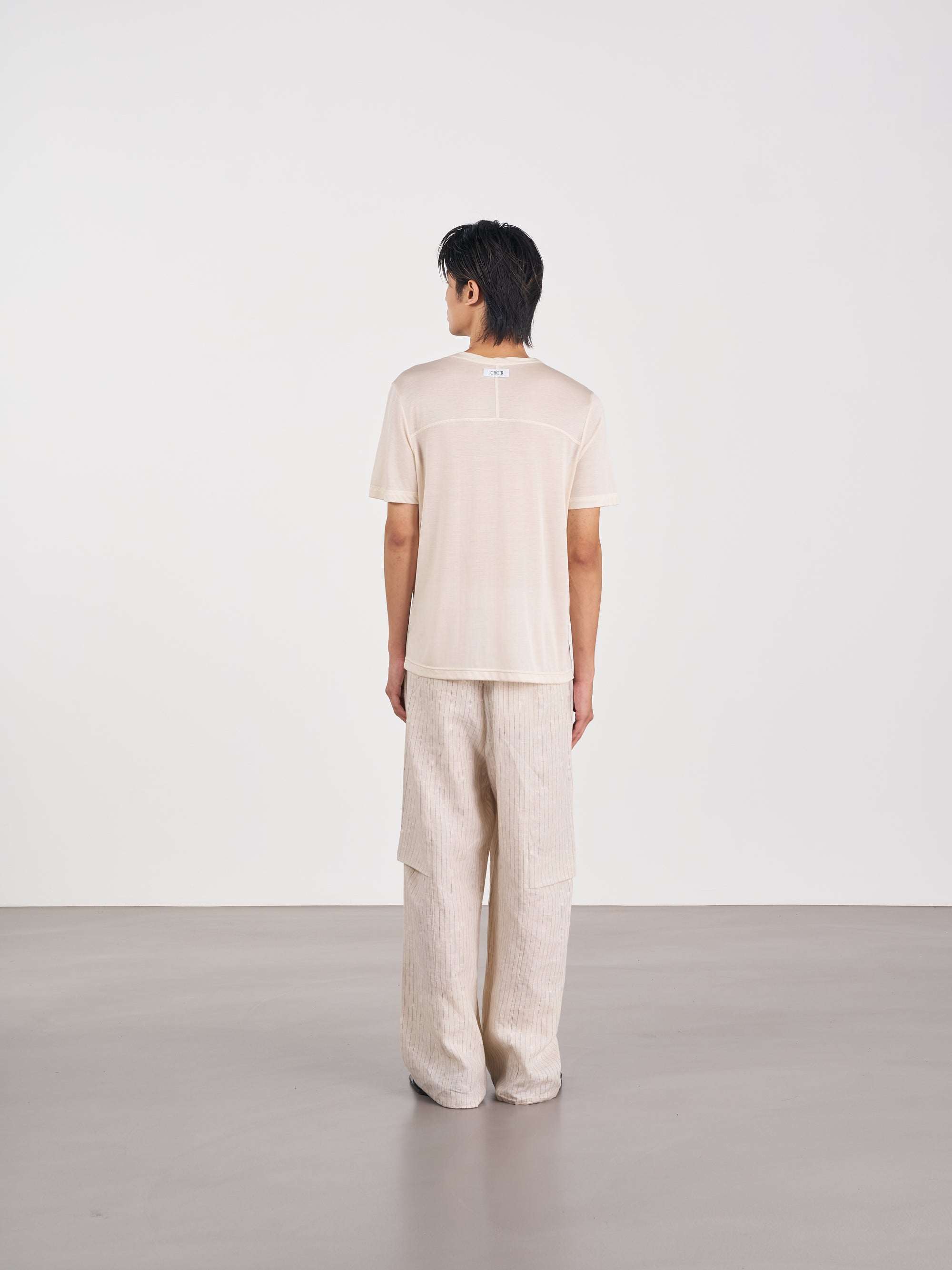 Minimal Logo Tee logo 短袖上衣 - BEIGE