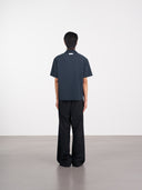 Layered Pocket Shirt 拼接口袋短袖襯衫-Navy