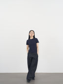 Logo T-Shirt  02 圓領品牌T恤-Navy